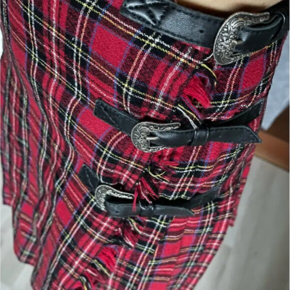 The Kooples Pleated Plaid Mini Skirt, Size - Picture 3 of 6